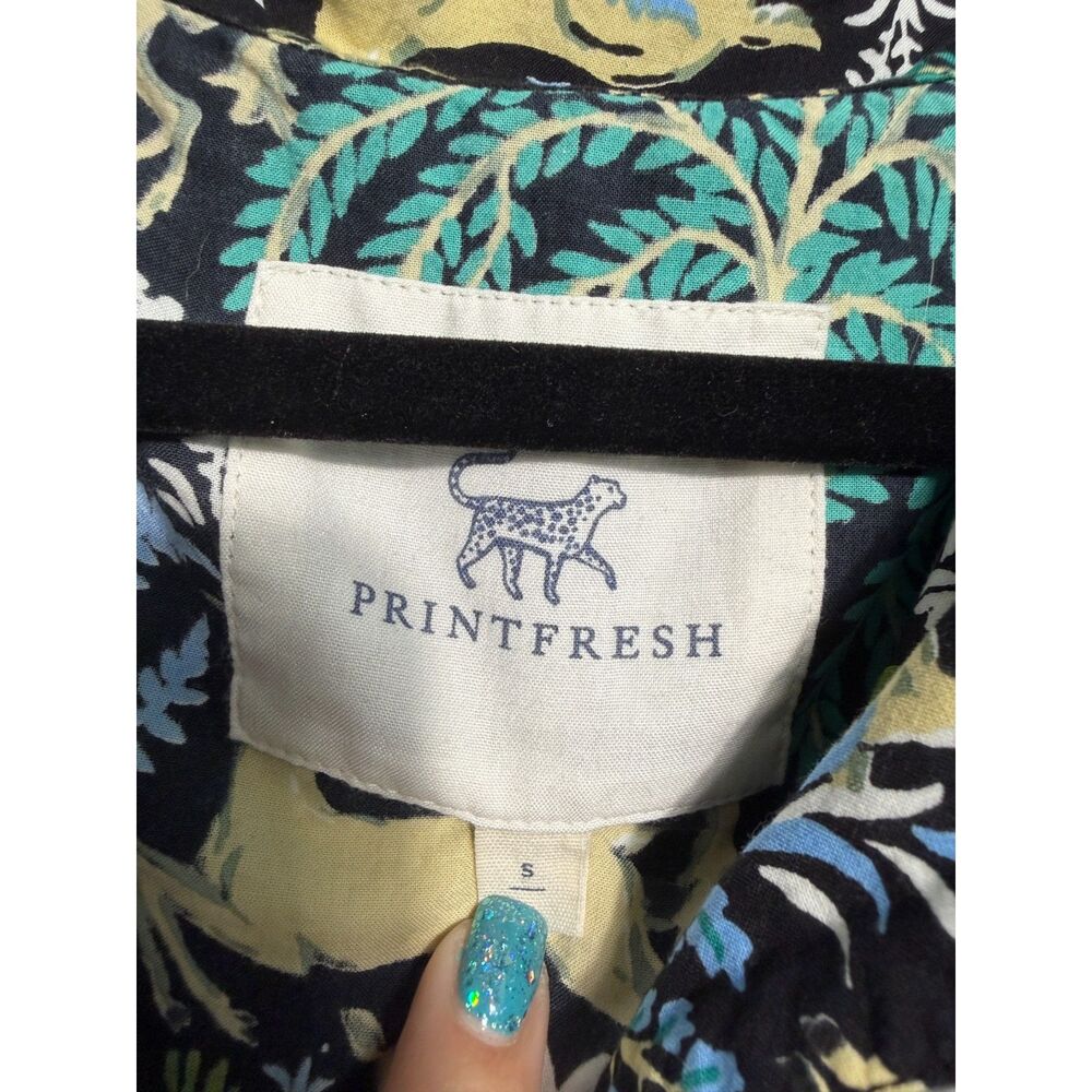 PrintFresh Deer Tree Nature Long Sleeve Pants Pajama Set Size Small - Picture 2 of 9
